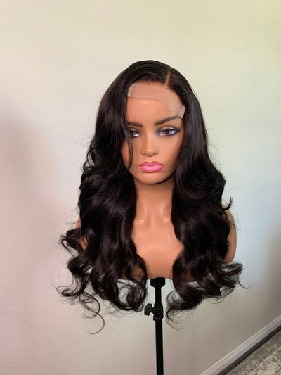 Glueless Brazilian Body Wave Human Hair Closure Wig