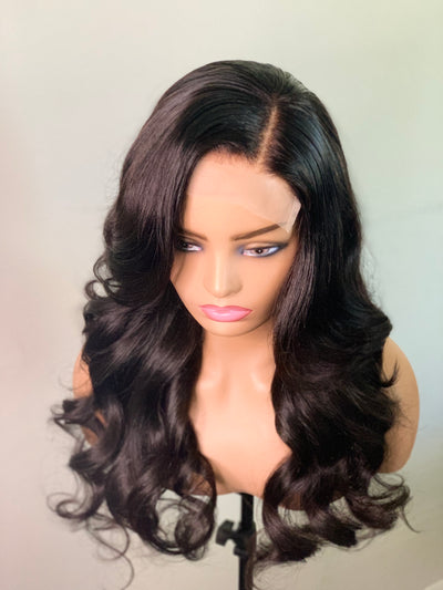 Glueless Brazilian Body Wave Human Hair Closure Wig