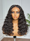 Glueless Ocean Waves Human Hair Lace Closure Wig