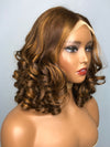 Tariluxe Bouncy Curl Human Hair Lace Closure Wig