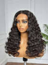 Glueless Ocean Waves Human Hair Lace Closure Wig