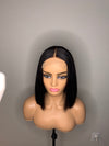 Glueless Lace Closure Human Hair Bob Wig