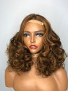 Tariluxe Bouncy Curl Human Hair Lace Closure Wig