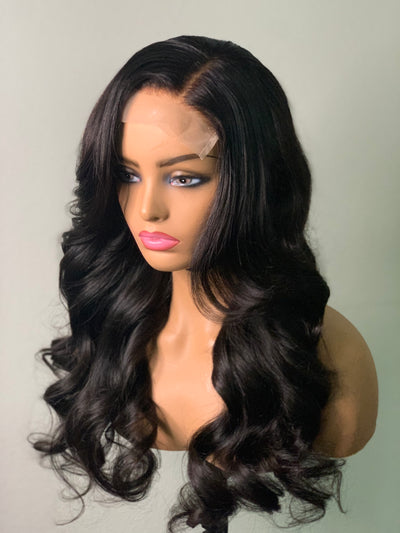 Glueless Brazilian Body Wave Human Hair Closure Wig