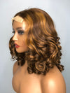 Tariluxe Bouncy Curl Human Hair Lace Closure Wig