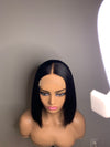 Glueless Lace Closure Human Hair Bob Wig