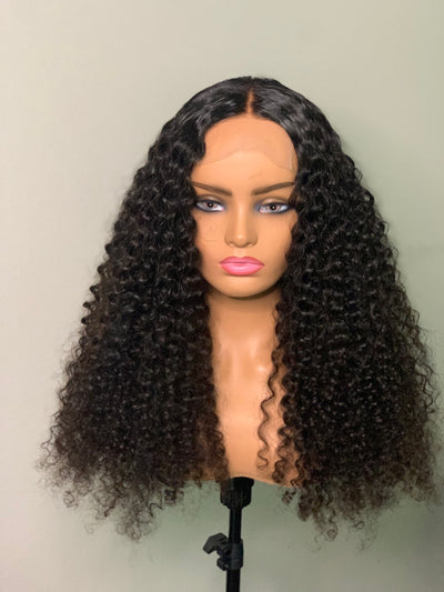 Glueless Deep Wave Human Hair Closure Wig