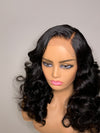 Tariluxe Glueless Side Part Bouncy Curls Human Hair Lace Closure Wig