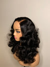 Tariluxe Glueless Side Part Bouncy Curls Human Hair Lace Closure Wig